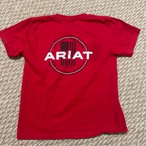 Ariat Bold Red Tee with Graphic Logo